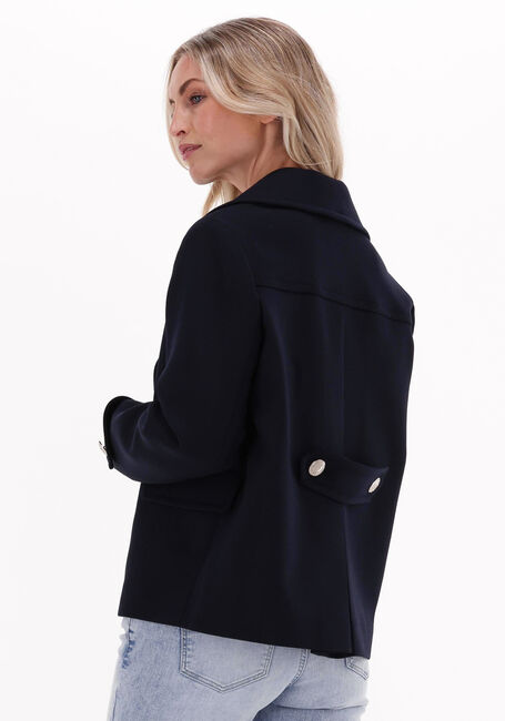Donkerblauwe TOMMY HILFIGER Jack WOOL BLEND DB PEACOAT - large