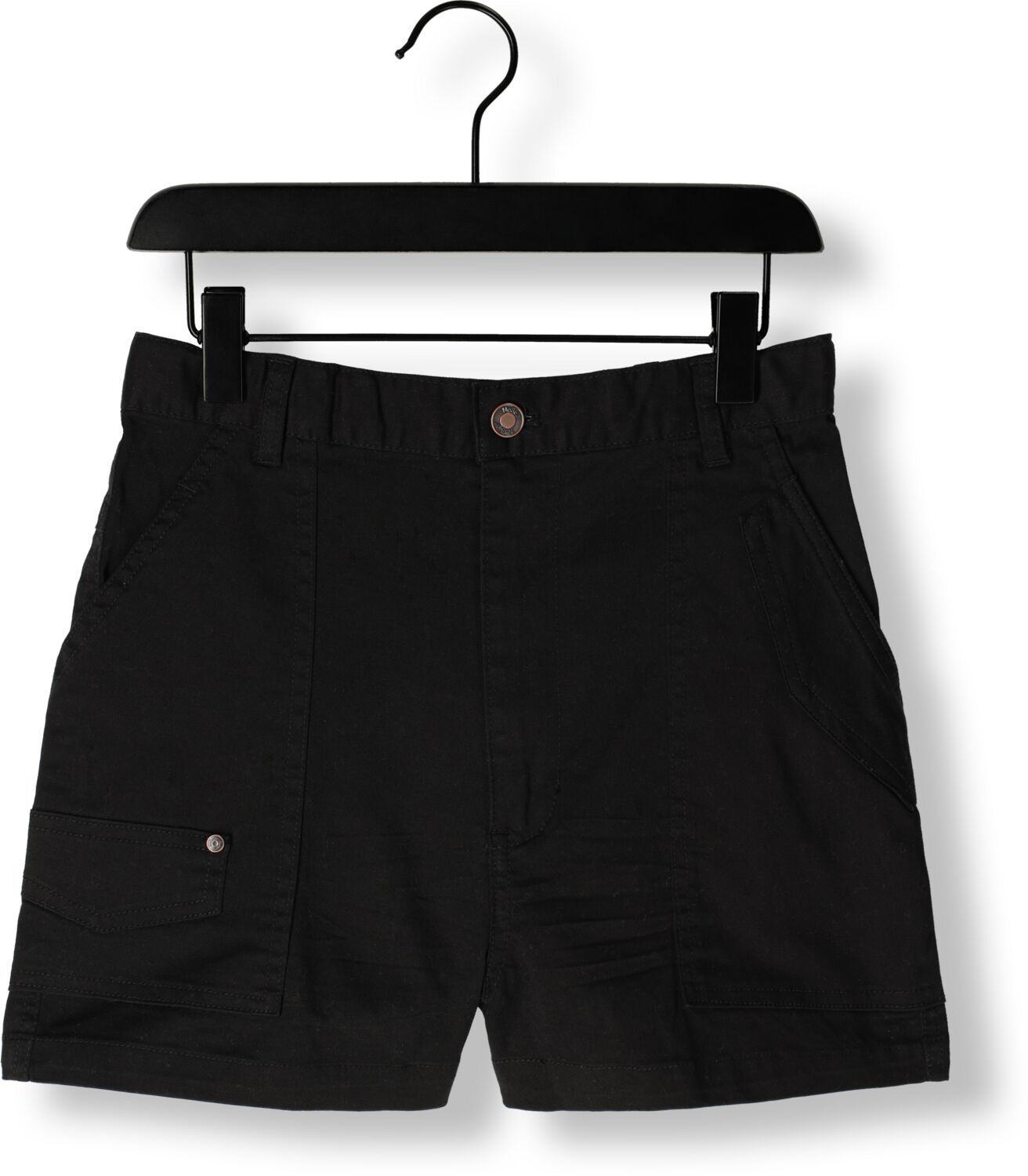 NOBELL Meisjes Broeken Simoa Washed Stretch Twill Short Zwart