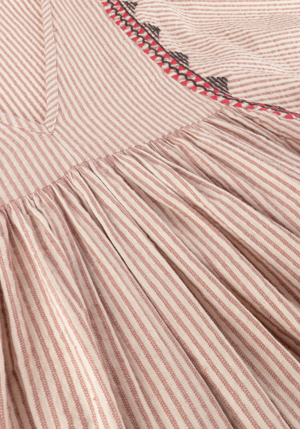 Zand BY-BAR Mini jurk PHILOU HANDLOOM DRESS - large