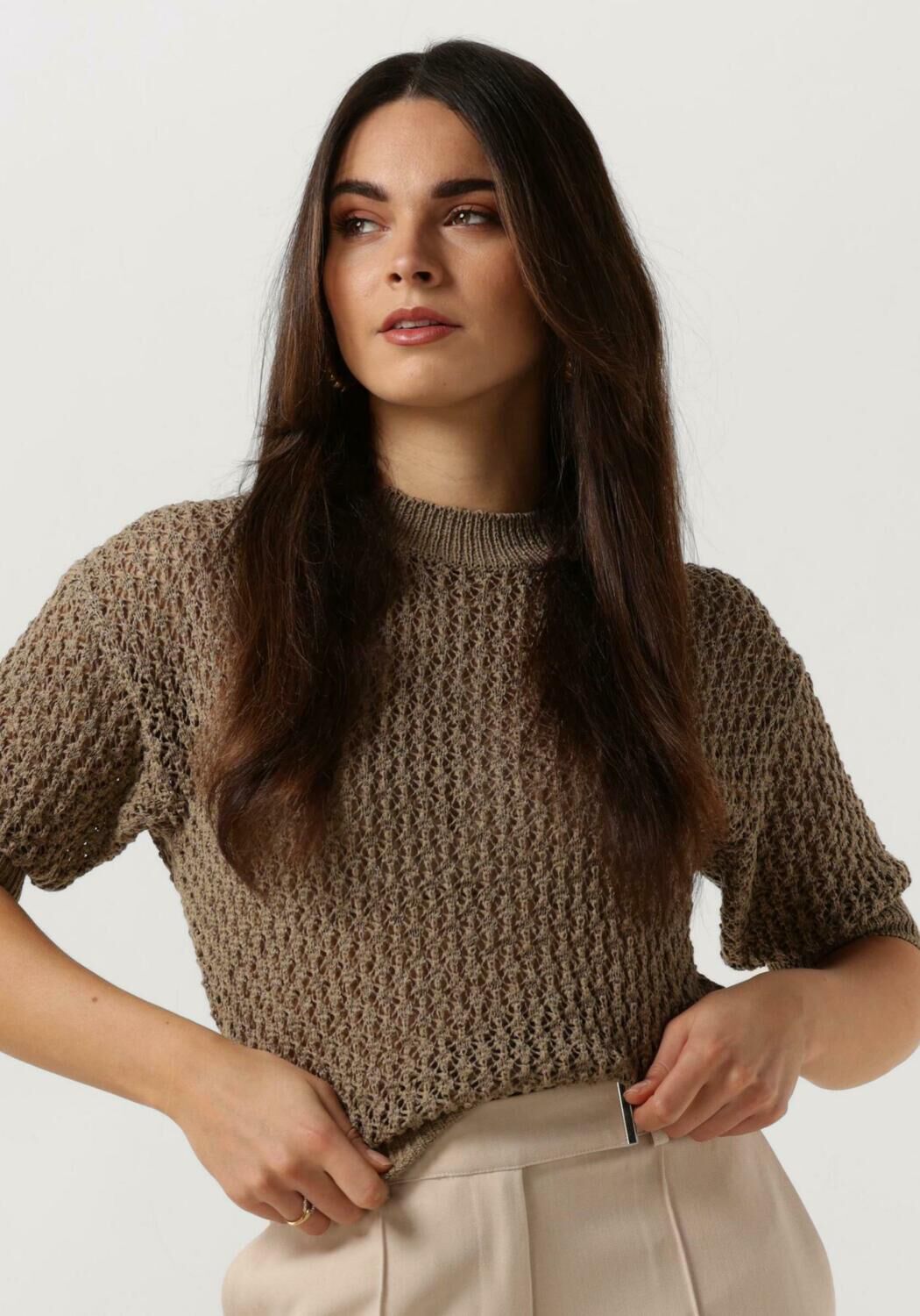 Aaiko Gehaakte Top voor Trendy Vrouwen Green Dames