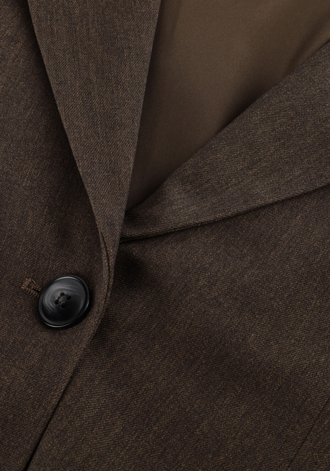 Bruine OBJECT Blazer OBJKARA L/S LO BLAZER - large