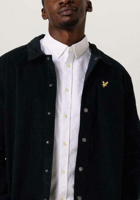 Donkerblauwe LYLE & SCOTT Overshirt CORD OVERSHIRT - large