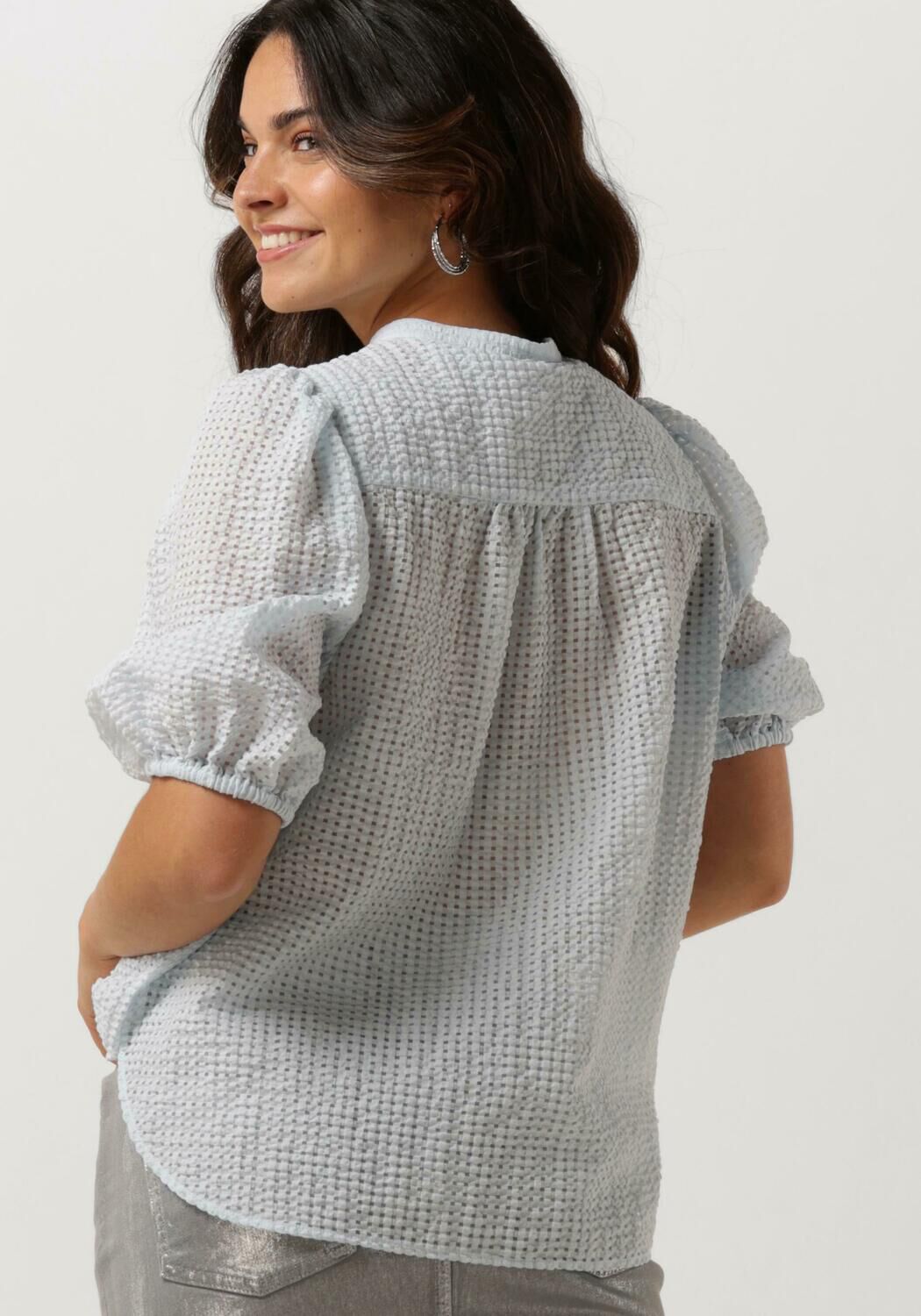 SECOND FEMALE Dames Blouses Tascha Shirt Lichtblauw