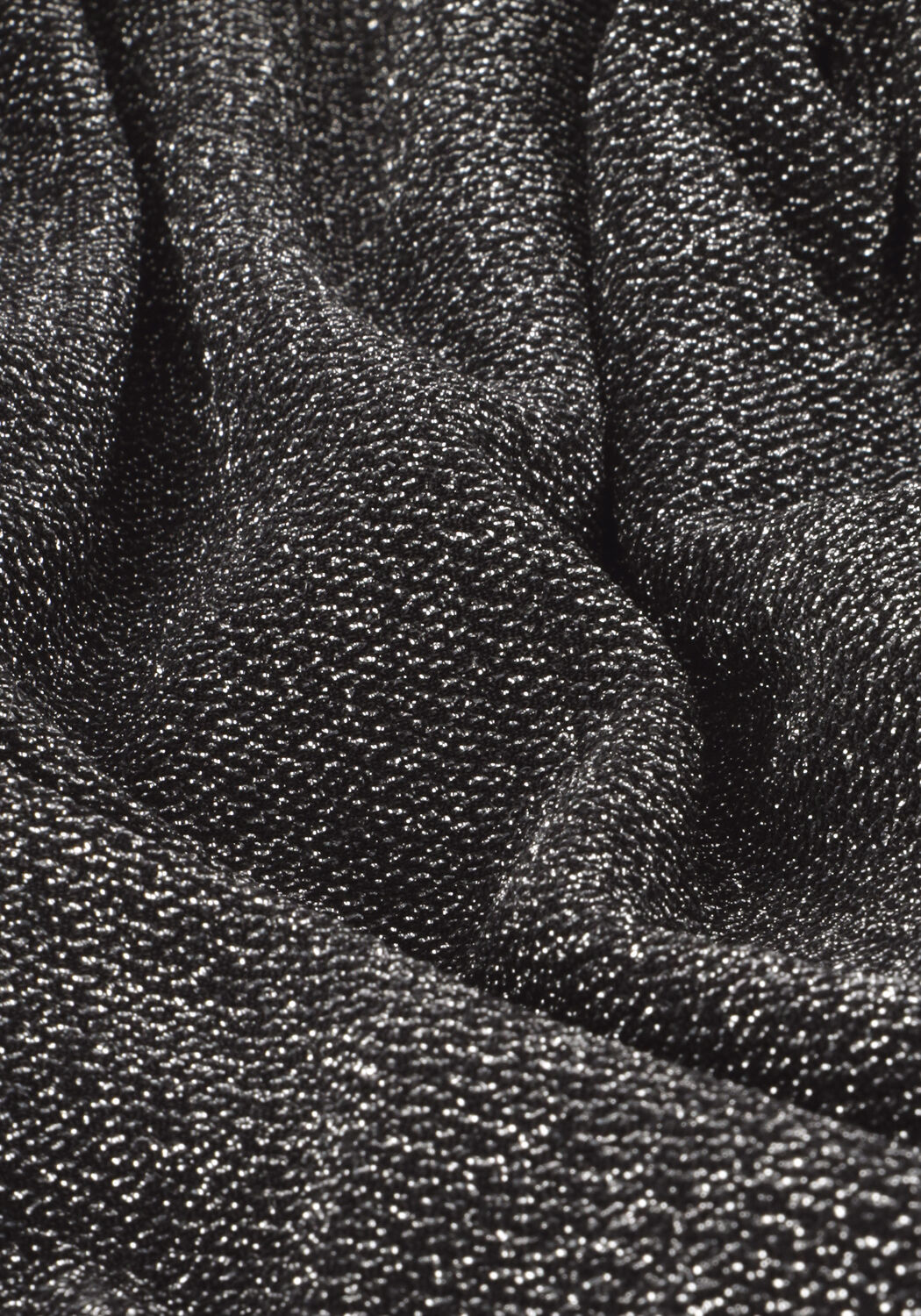 Zwarte Y.A.S. Mini jurk YASTIKKA LS GLITTER DRESS - large