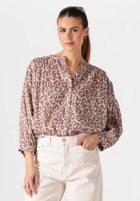 Bruine BY-BAR Blouses LUCY CHETAAH BLOUSE - large