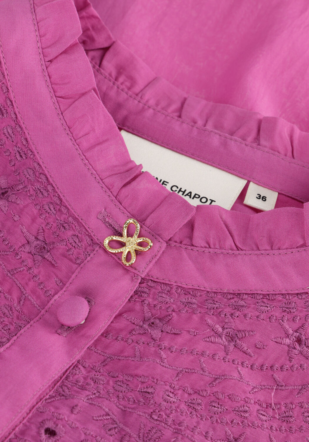 Paarse FABIENNE CHAPOT Blouses TOOTSIE SS BLOUSE - large