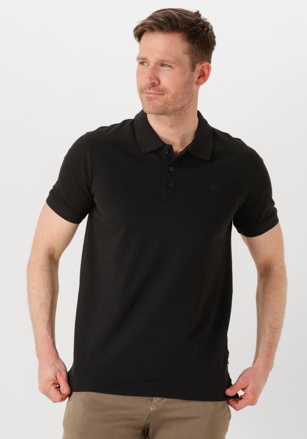 MATINIQUE Heren Polo's & T-shirts Mapoleo Melange Zwart