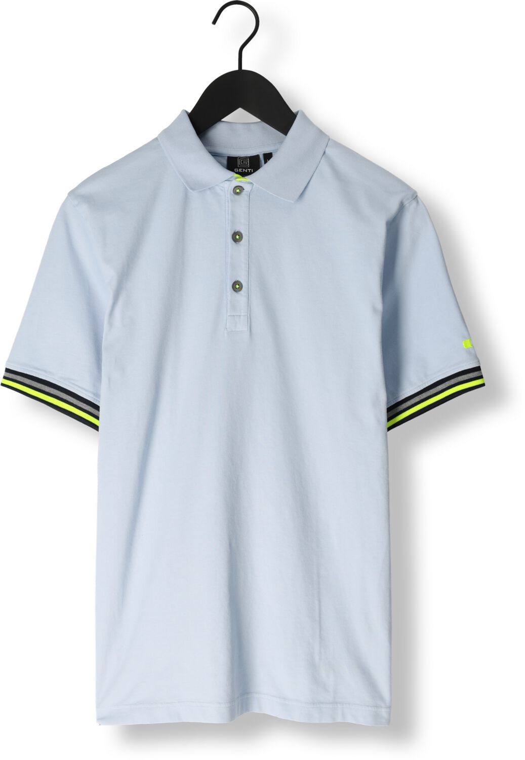 GENTI Heren Polo's & T-shirts J9033-1212 Lichtblauw