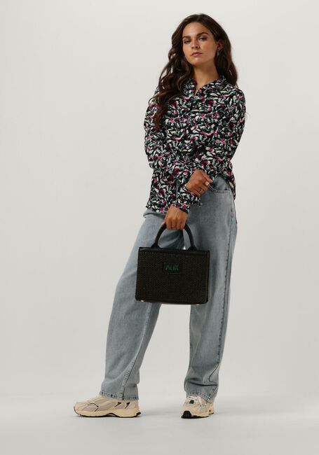Blauwe ALIX THE LABEL Wijde broek BAGGIE DENIM PANTS - large