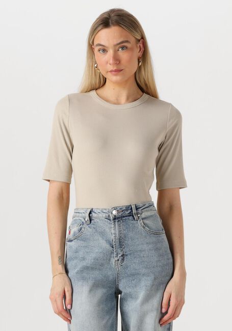 Beige WITHBLACK T-shirt WBLLULLU SS TEE - large