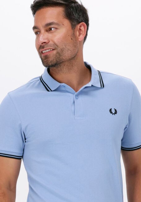 Lichtblauwe FRED PERRY Polo TWIN TIPPED FRED PERRY SHIRT - large