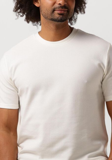 Gebroken wit SELECTED HOMME T-shirt SLHMAURICE STRUCTURE SS O-NECK - large