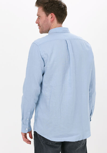 Blauwe SELECTED HOMME Casual overhemd SLHREGKYLIAN-LINEN SHIRT - large