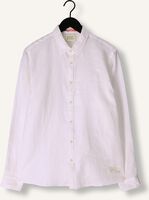 Witte SCOTCH & SODA Casual overhemd LINEN SHIRT WITH ROLL-UP Witte SCOTCH & SODA Casual overhemd LINEN SHIRT WITH ROLL-UP - medium
