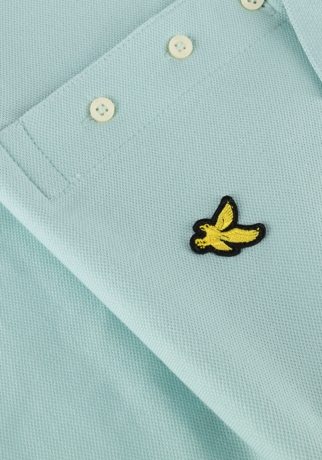 Blauwe LYLE & SCOTT Polo PLAIN POLO SHIRT - large