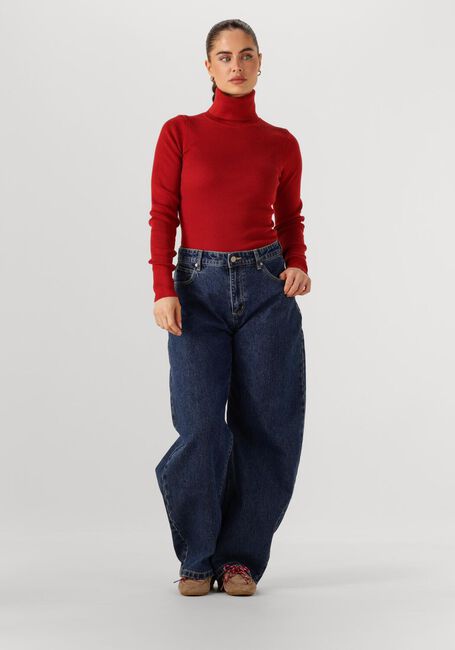 Rode CALVIN KLEIN Coltrui WOVEN LABEL ROLL NECK - large
