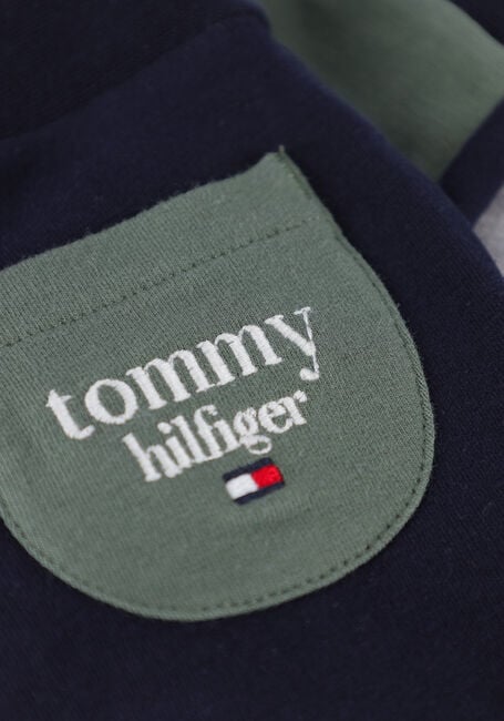 Groene TOMMY HILFIGER  BABY LOGO COLORBLOCK CREWNECK - large