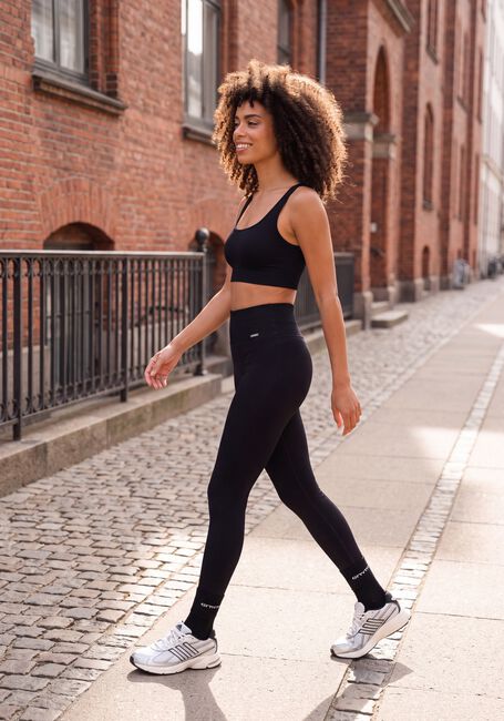 Zwarte AIM'N Sportleggings RIBBED SEAMLESS TIGHTS - large