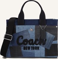 COACH PATCHWORK DENIM CARGO TOTE - medium
