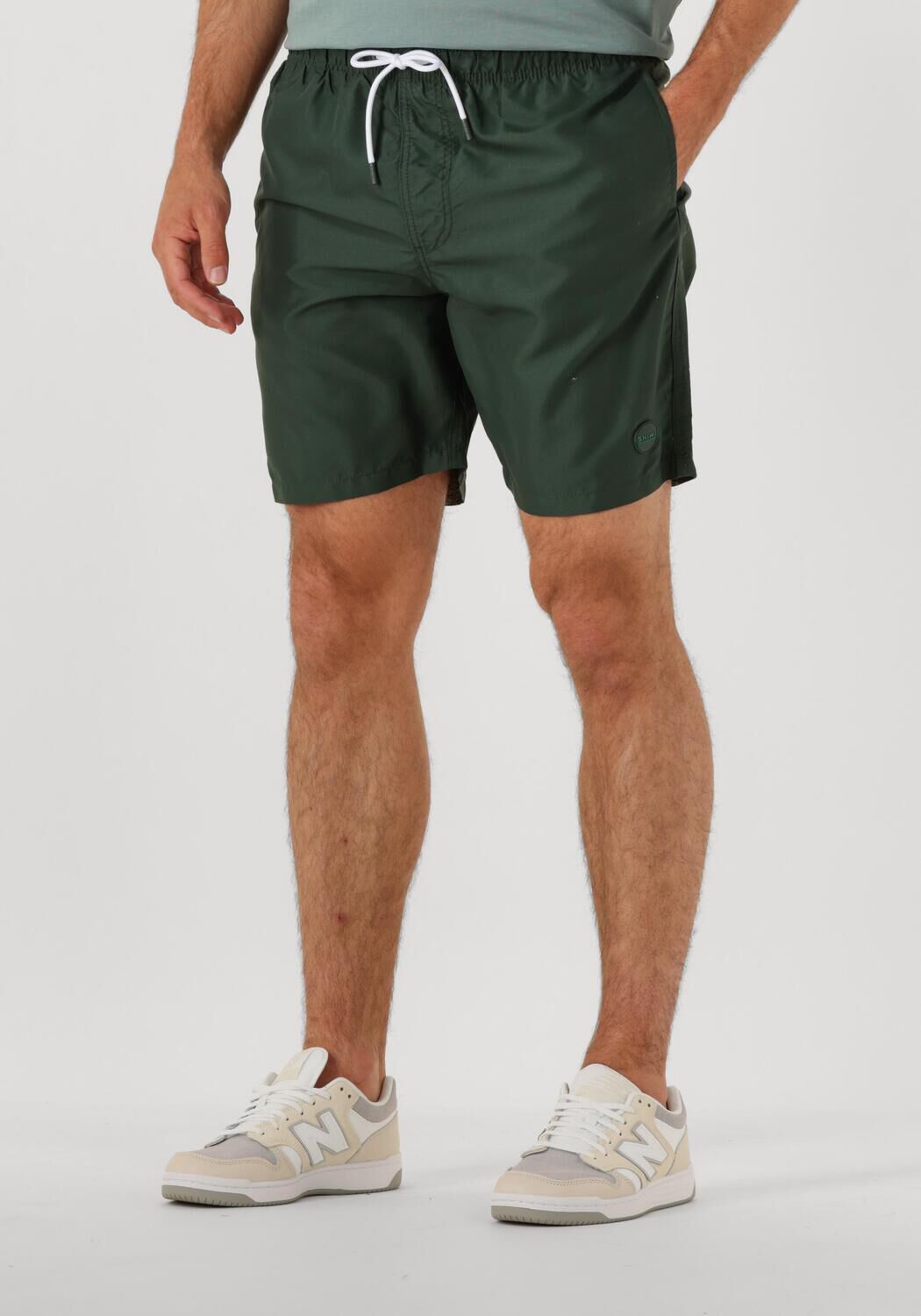 SHIWI Heren Zwembroeken Men Mike Swim Shorts 7 Inch Solid Groen