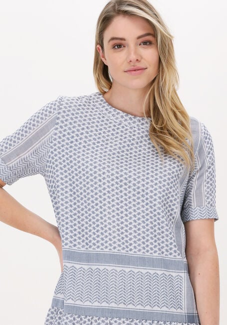 Lichtblauwe ROUGH STUDIOS Mini jurk TARA DRESS - large