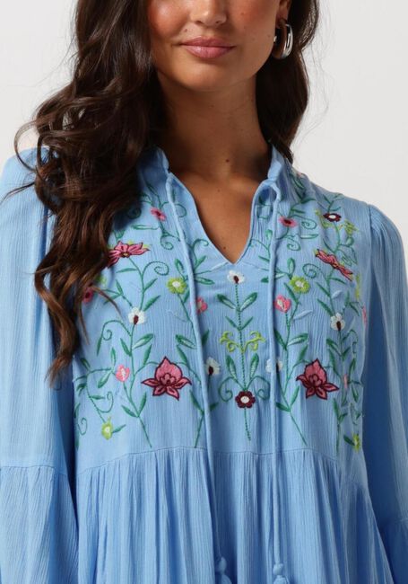 Blauwe Y.A.S. Mini jurk YASCHELLA 3/4 TUNIC DRESS S. FEST - large