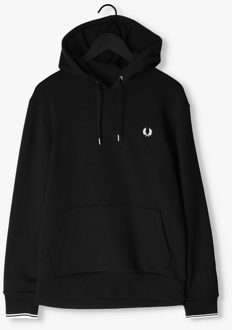 Donkerblauwe FRED PERRY Sweater TIPPED HOODED SWEATSHIRT - large