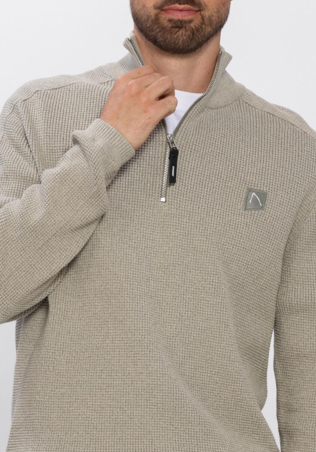 Zand CHASIN Trui OSCAR BRIK HALF ZIP - large