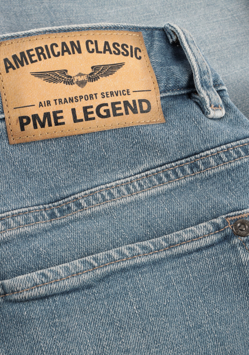 Blauwe PME LEGEND Jeans PME LEGEND NIGHTFLIGHT SHORTS GREY MID WASH - large