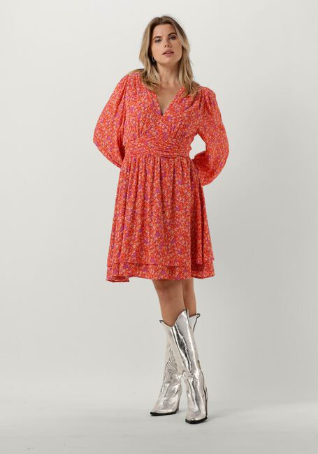 Oranje CIRCLE OF TRUST Mini jurk ELVY DRESS - large