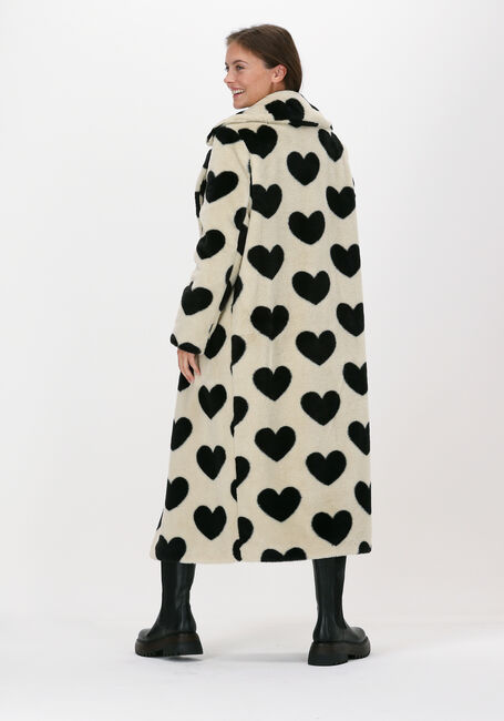 Beige IBANA Faux fur jas CLAIRE HEARTS - large