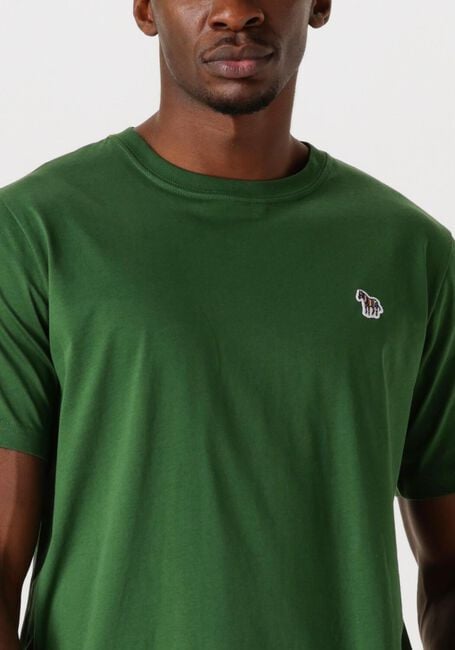 Groene PS PAUL SMITH T-shirt MENS REG FIT T-SHIRT ZEBRA - large