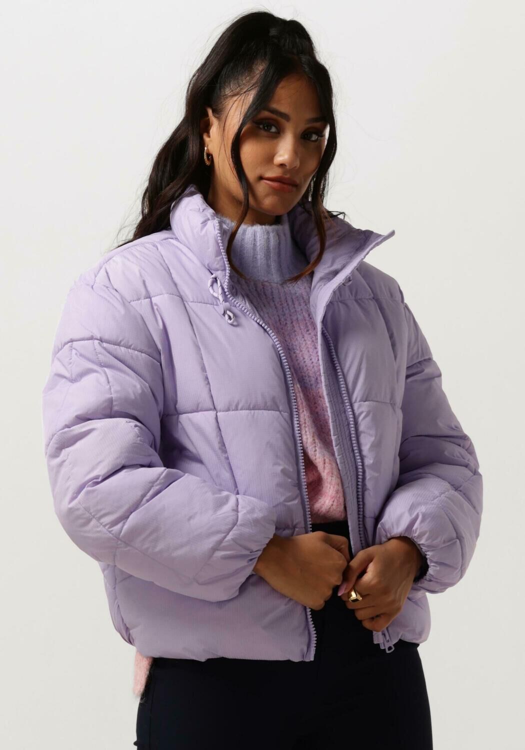 ANOTHER LABEL Dames Jassen Mille Oversized Puffer Lila