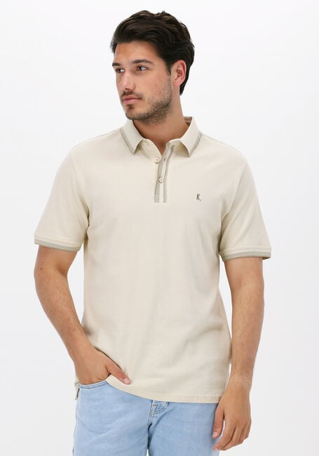Beige KULTIVATE Polo PL STRUCTURE - large