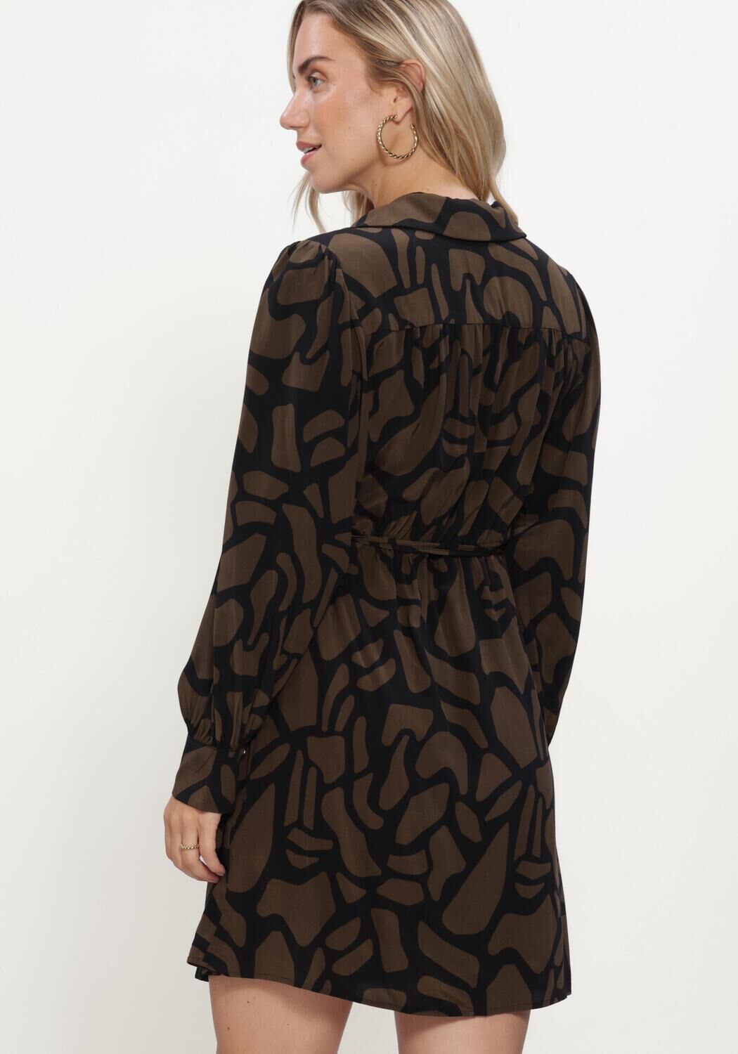 Bruine GRACE & MILA Mini jurk SHORT DRESS - large