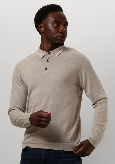 Beige PROFUOMO Polo POLO LONG SLEEVE - large