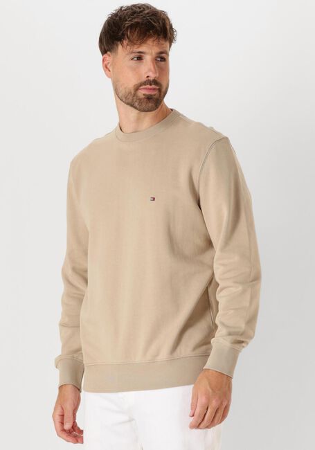 Khaki TOMMY HILFIGER Trui ESSENTIAL TERRY CREWNECK - large