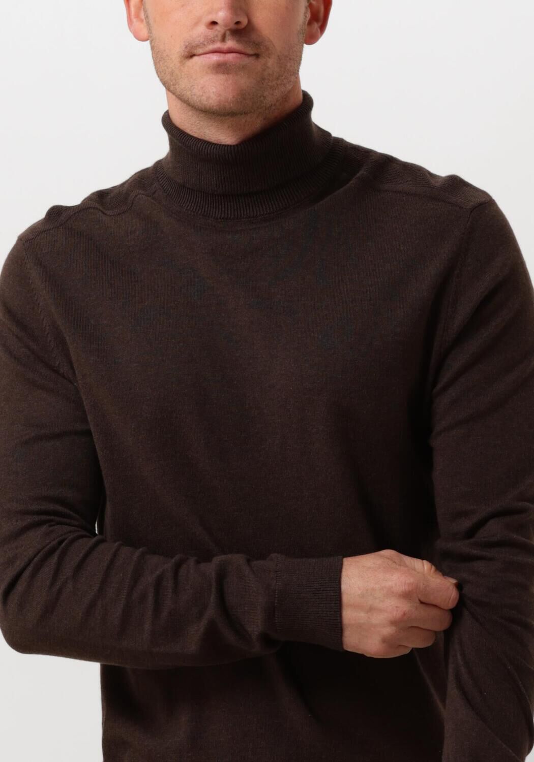 SELECTED HOMME Heren Truien & Vesten Slhberg Roll Neck Noos Bruin