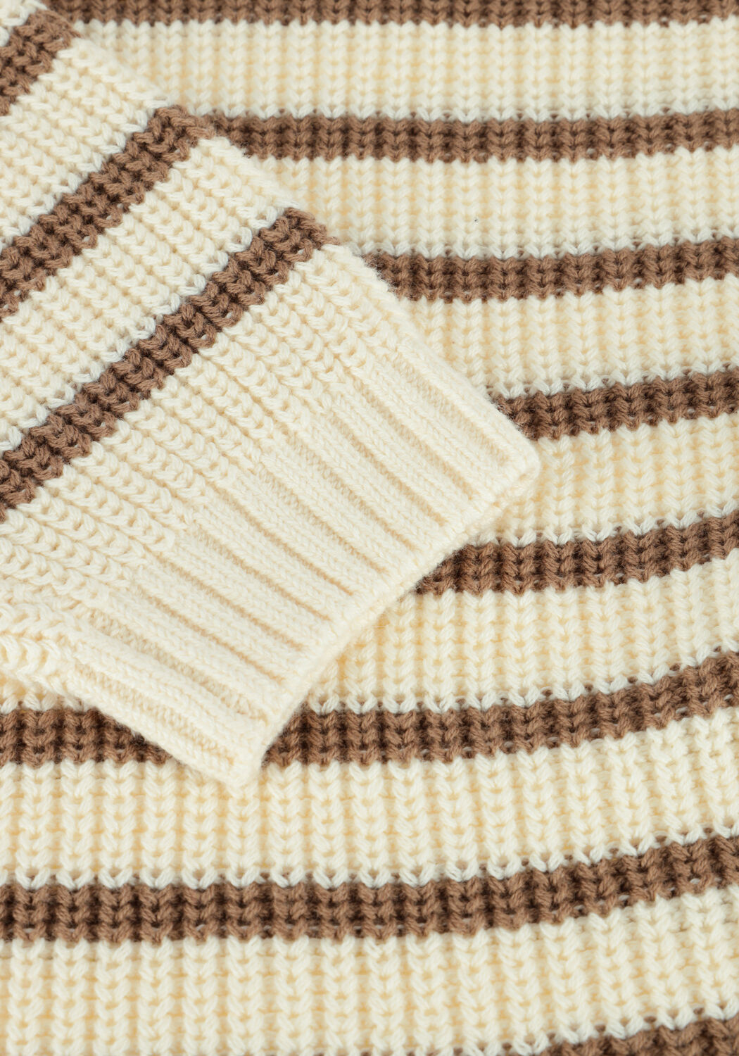 Beige LIL' ATELIER Trui NMMEMLEN LS KNIT STRIPE LIL - large
