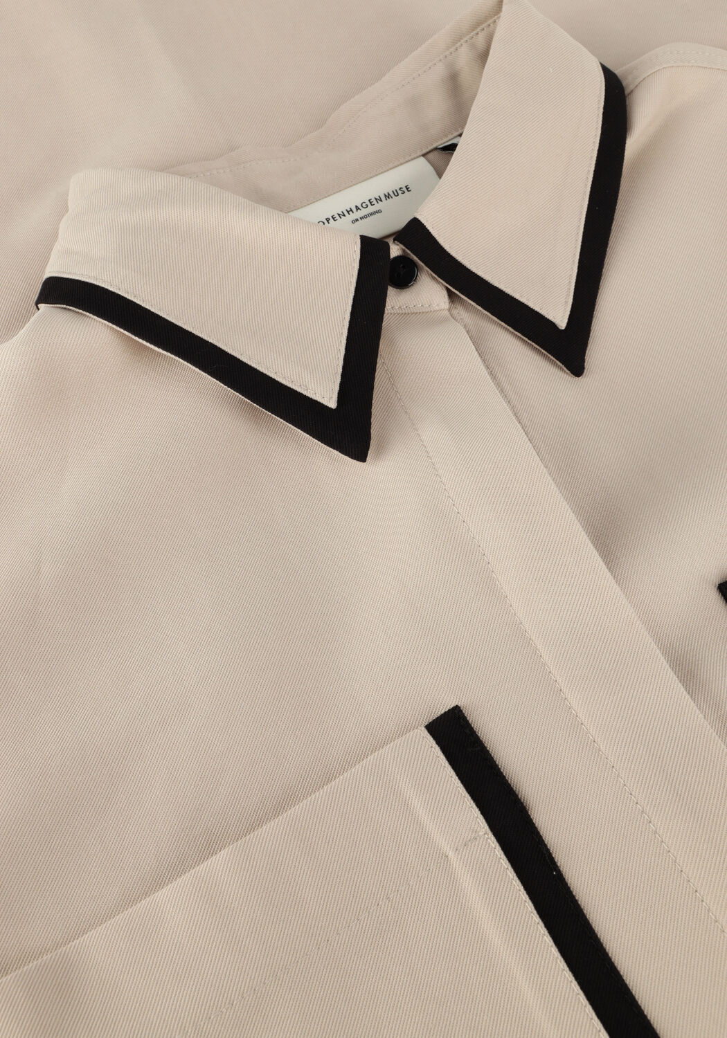 Beige COPENHAGEN MUSE Midi jurk SI SHIRT DRESS - large