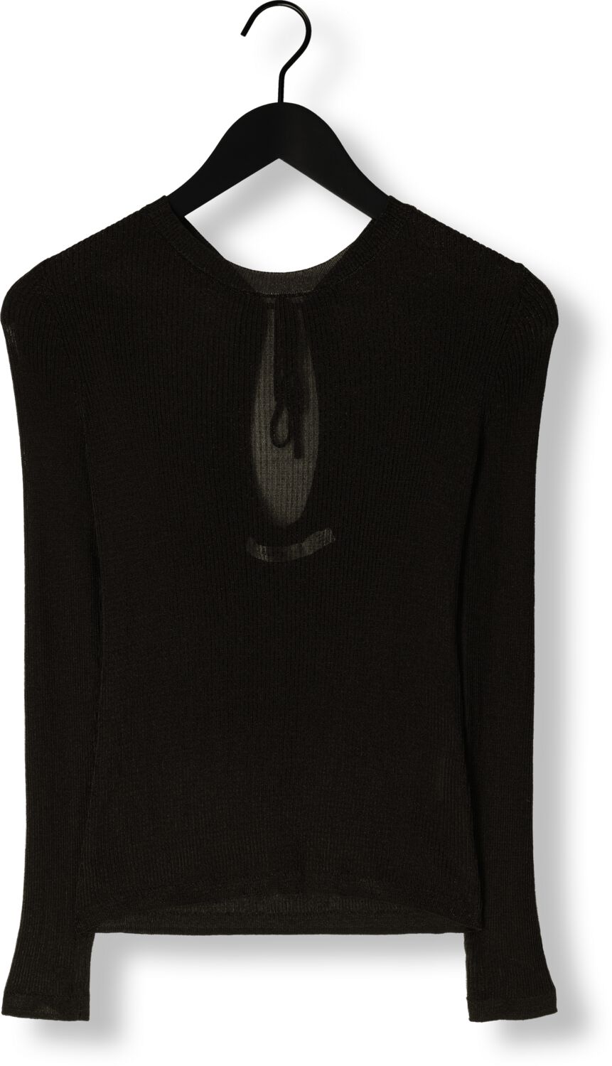 GESTUZ Dames Tops & T-shirts Silvigz Deep Back Blouse Zwart