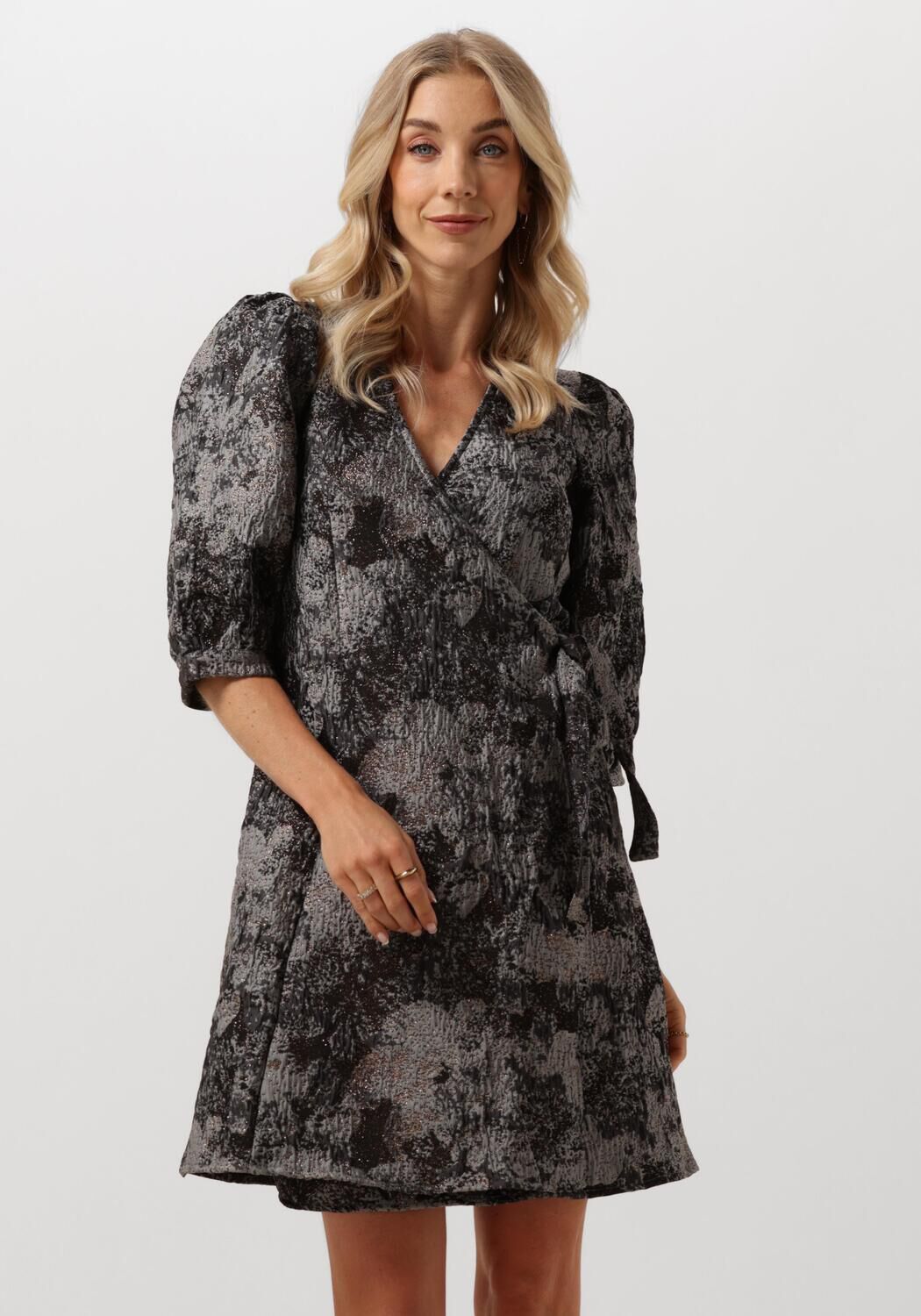 Notre-v Elegante Zwarte Mini Jurk Black Dames