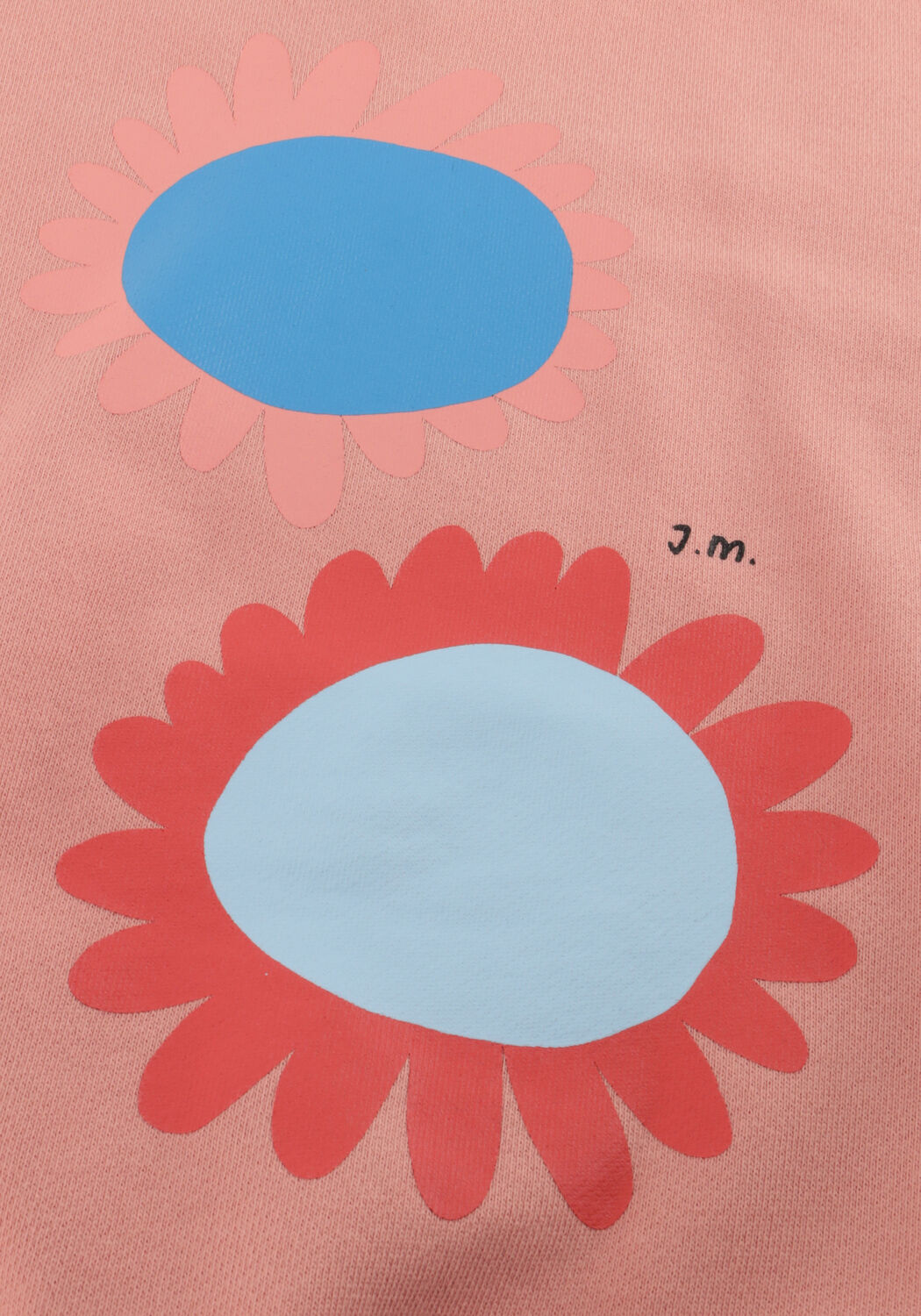 Roze Jelly Mallow Trui FLOWER RUFFLED SWEATSHIRT - large