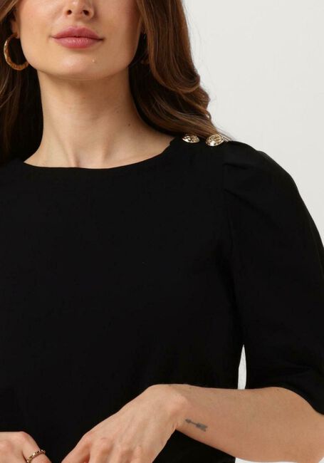 Zwarte VANILIA T-shirt PUFF SLEEVE TEE - large