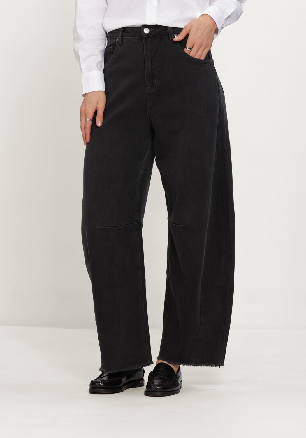 JANICE Dames Jeans Billy Donkergrijs