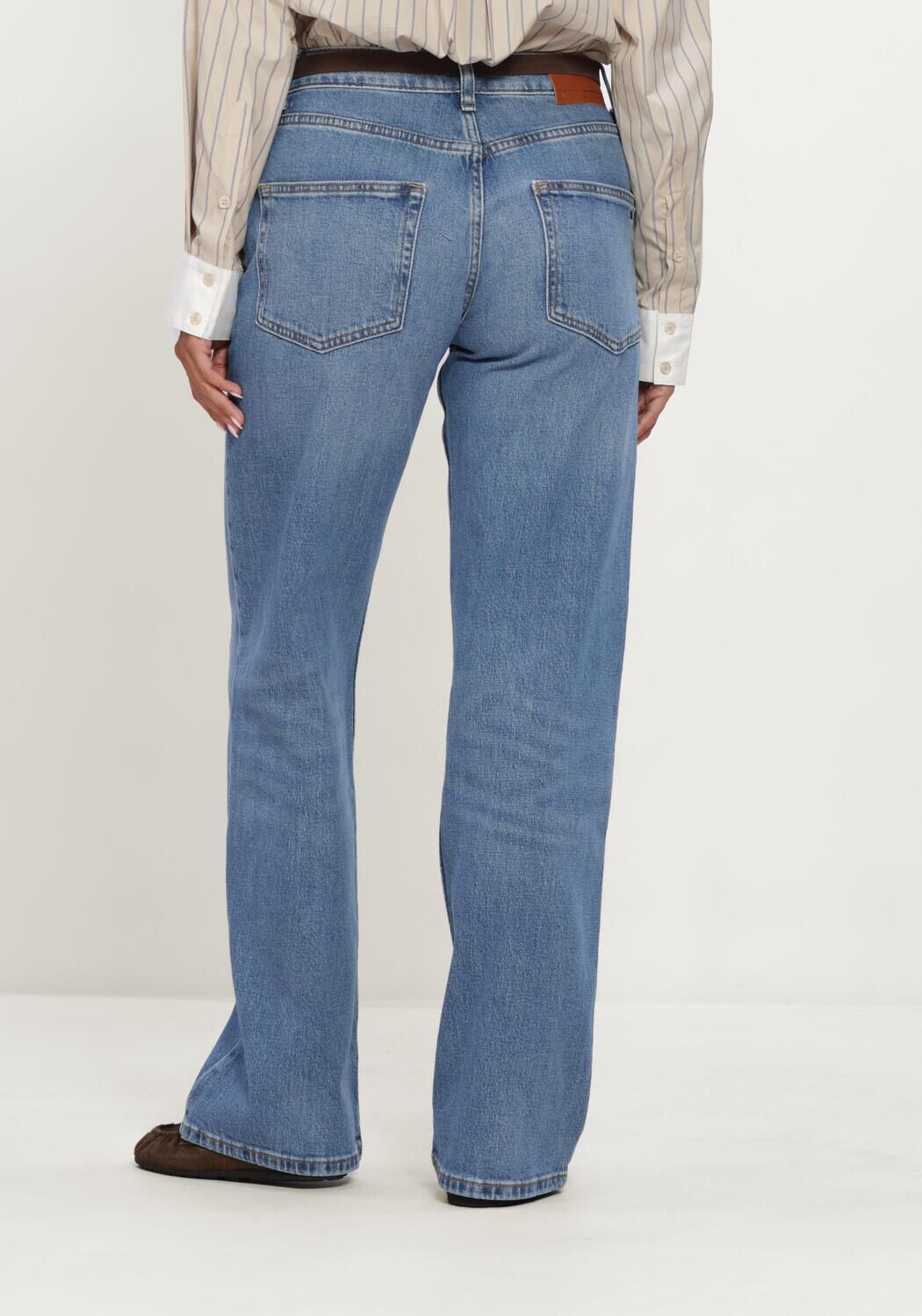 Lichtblauwe TOMMY JEANS Straight leg jeans MIA MID RELAXED STRAIGHT BJ0133 - large