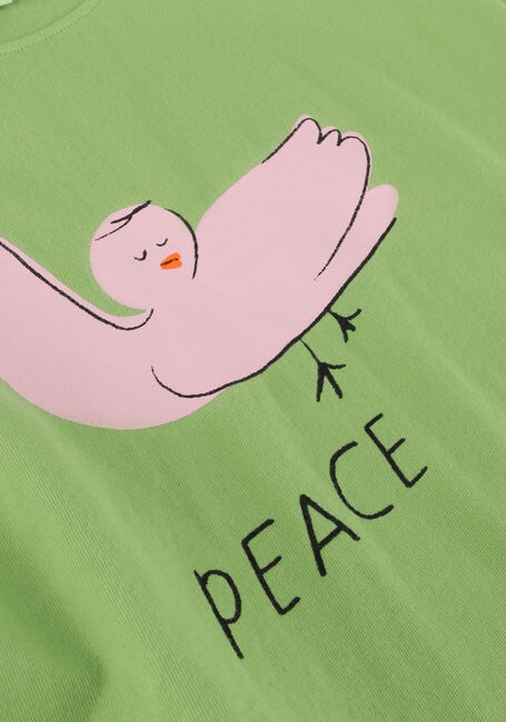 Groene Jelly Mallow T-shirt PEACE T-SHIRT Groene Jelly Mallow T-shirt PEACE T-SHIRT - large