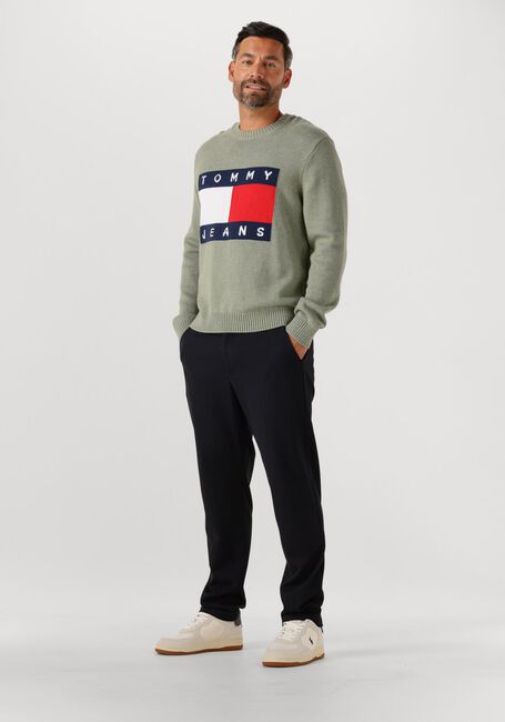 TOMMY JEANS TJM REG MELANGE FLAG SWEATER - large