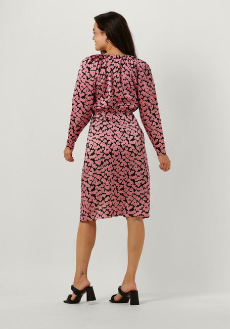 Roze CO'COUTURE Midi jurk FLASHY HEART DRESS - large