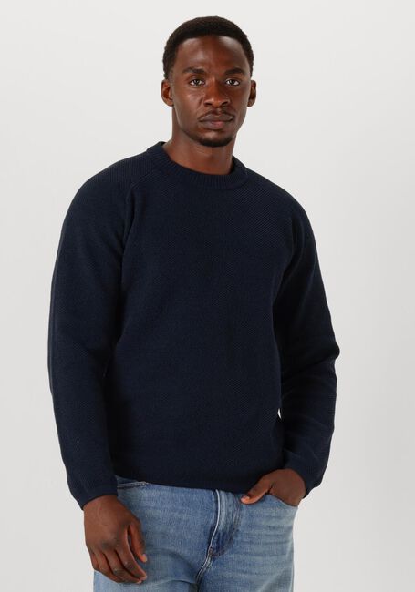 Donkerblauwe DSTREZZED Trui NEILL BIG CHENILLE - large